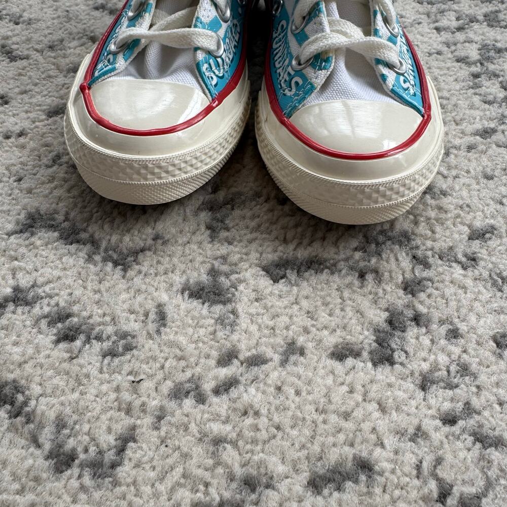 New Converse Chuck 70 Hi Frozen Treats Shoes Ice Cream Blue Red Youth 1Y - Picture 4 of 11